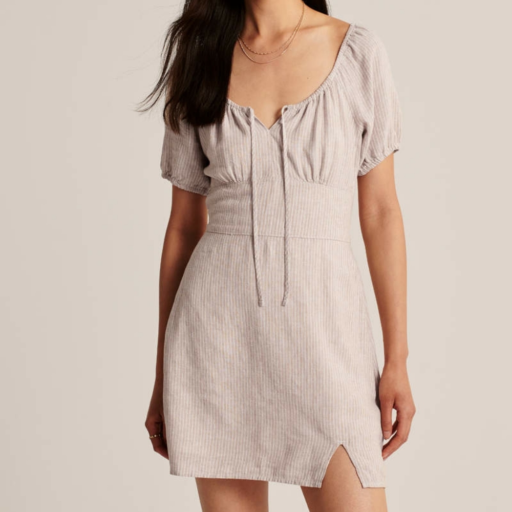ABERCROMBIE Pink and white striped dress - Picture 2 of 5